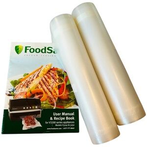 2 Vacuum Sealer Rolls Food Saver clear for V3200 appliances, Models V3240 & 3250